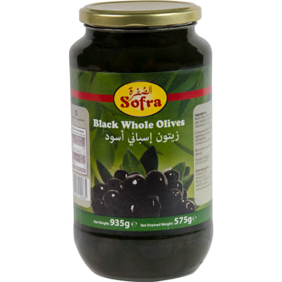 Sofra Black Whole Olives