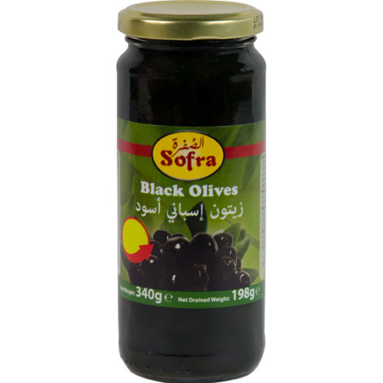 Sofra Black Whole Olives